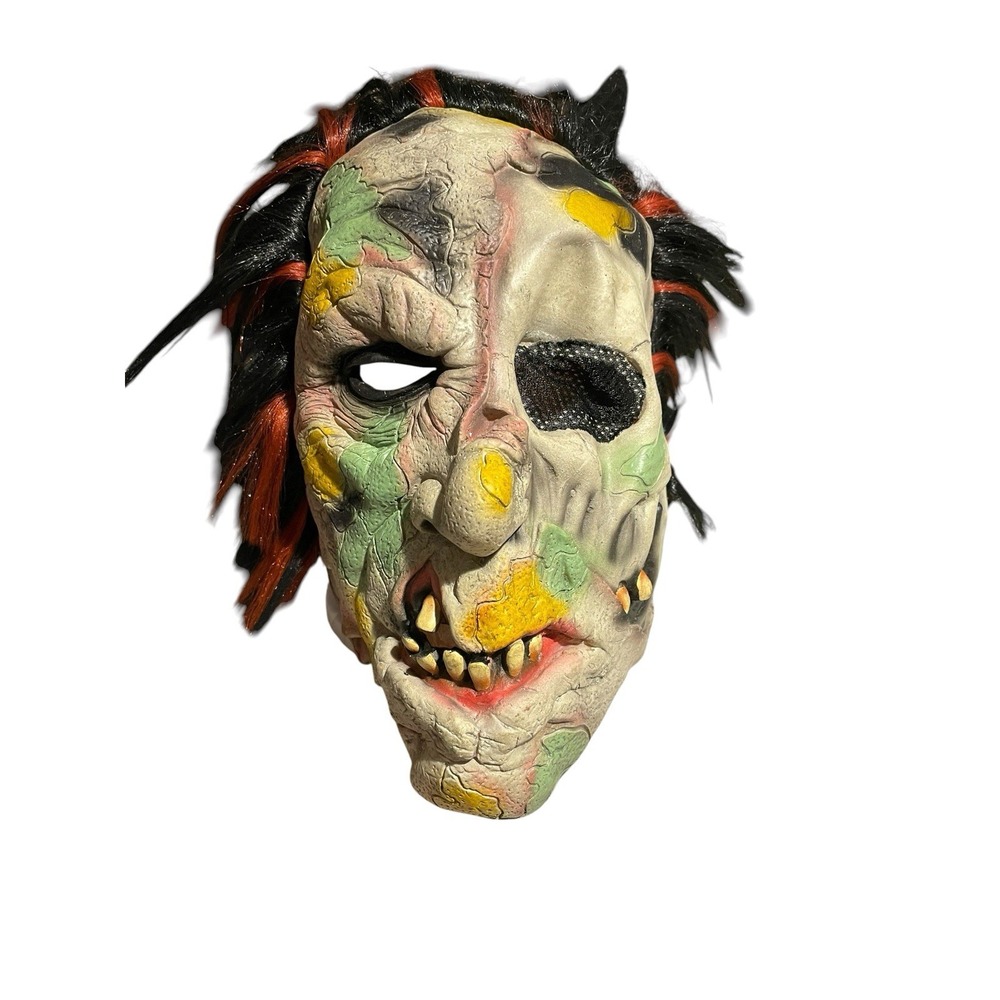 Paper Magic Group Halloween Mask Scary Zombie Monster Costume Hair 2003 Vintage